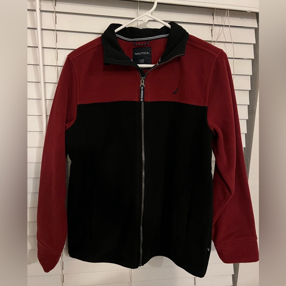 Large Nautica Boys zip up sweater